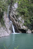The Emerald Lake. Adler, Russia. royalty free stock photos The Emerald Lake. Adler, Russia. royalty free stock photos