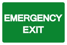 Set Of Emergency Exit Sign Illustration Megapixl