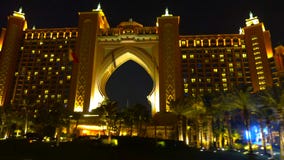 Emirates Palace dubai || BAI city at night royalty free stock images Emirates Palace dubai || BAI city at night royalty free stock images