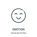emocji ikony wektor od zakładka baru i położenia inkasowi Cienka kreskowa emocja konturu ikony wektoru ilustracja ilustracja wektor emocji ikony wektor od zakładka baru i położenia inkasowi Cienka kreskowa emocja konturu ikony wektoru ilustracja ilustracja wektor