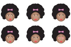Emoji africain illustration libre de droits Emoji africain illustration libre de droits