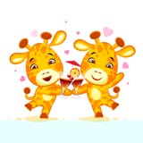 Emoji ließ Getränkparteicharakterkarikaturfreunde Giraffen-Aufkleber Emoticon haben stock abbildung Emoji ließ Getränkparteicharakterkarikaturfreunde Giraffen-Aufkleber Emoticon haben stock abbildung