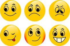 Emoticons do vetor Emoticons do vetor