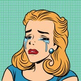 Emoticons för flicka för Emoji retro revaskrik vektor illustrationer Emoticons för flicka för Emoji retro revaskrik vektor illustrationer