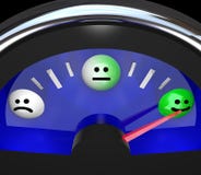 Emotion Gauge Mood Changing from Sad to Happy Moods stock illustration Emotion Gauge Mood Changing from Sad to Happy Moods stock illustration