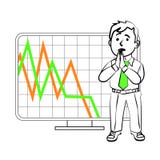 Emotions of a SIM trader vector illustration Emotions of a SIM trader vector illustration