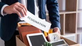 Employees who intend to quit work with resignation letters for quit or change of job leaving the office, unemployment, resigned