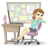 Employé paresseux illustration libre de droits Employé paresseux illustration libre de droits