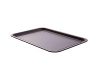 Empty Baking Tray For Pizza Close Up Top View Isolated Square. Mock Up For Design Royalty Free Stock Images Empty Baking Tray For Pizza Close Up Top View Isolated Square. Mock Up For Design Royalty Free Stock Images