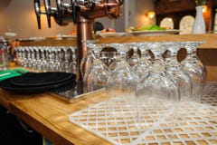 Empty Beer Glasses Royalty Free Stock Photos Empty Beer Glasses Royalty Free Stock Photos