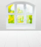 Empty Clean White Kitchen Table And Window Stock Photos Empty Clean White Kitchen Table And Window Stock Photos