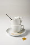Empty Coffee Cups Stock Photography