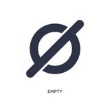 empty icon on white background. Simple element illustration from user interface concept stock illustration empty icon on white background. Simple element illustration from user interface concept stock illustration
