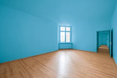 Empty room, wooden floor in new apartment royalty free stock images Empty room, wooden floor in new apartment royalty free stock images