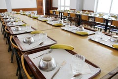 Empty School Canteen Royalty Free Stock Photography