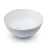 An empty white bowl