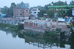 En fase de desarrollo área en Bangladesh fotografía de archivo En fase de desarrollo área en Bangladesh fotografía de archivo