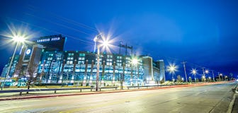 En marzo de 2017 Green Bay Wisconsin - campo de Lambeau - Green Bay Packe fotos de archivo En marzo de 2017 Green Bay Wisconsin - campo de Lambeau - Green Bay Packe fotos de archivo