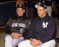 2000 encargados Bobby Valentine y Joe Torre de la serie de mundo imagen de archivo libre de regalías 2000 encargados Bobby Valentine y Joe Torre de la serie de mundo imagen de archivo libre de regalías