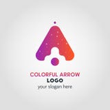 Encima del efecto de Logo Template Using Double Exposure del negocio de la flecha libre illustration Encima del efecto de Logo Template Using Double Exposure del negocio de la flecha libre illustration