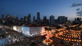 Enciéndase para arriba de la calle de Chinatown Enciéndase para arriba de la calle de Chinatown