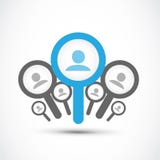 Encuentre un trabajo, concepto de la búsqueda de trabajo libre illustration Encuentre un trabajo, concepto de la búsqueda de trabajo libre illustration