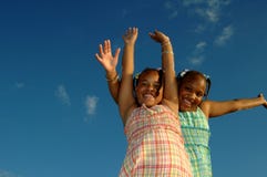 Energetic girls Royalty Free Stock Photos Energetic girls Royalty Free Stock Photos