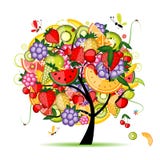 Energy Fruit Tree For Your Design Royalty Free Stock Images Energy Fruit Tree For Your Design Royalty Free Stock Images