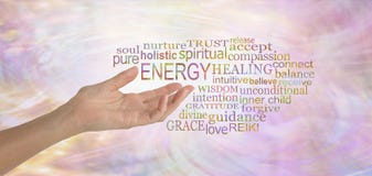 Energy Healing Word Tag Cloud