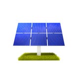 Energía renovable - los paneles solares Imagen de archivo Energía renovable - los paneles solares Imagen de archivo