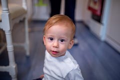 Enfance, petite enfance et concept de personnes - bébé garçon rampant sur la Floride photos libres de droits Enfance, petite enfance et concept de personnes - bébé garçon rampant sur la Floride photos libres de droits