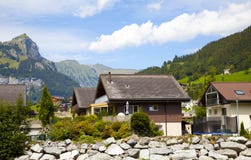 Engelberg Village In The Alps Stock Photography