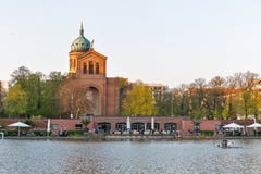 Engelenvijver in Berlijn, Duitsland stock afbeelding Engelenvijver in Berlijn, Duitsland stock afbeelding