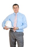Engineer Holding Hard Hat Royalty Free Stock Photos Engineer Holding Hard Hat Royalty Free Stock Photos