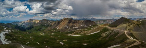 Engineer Pass Colorado view from the top, panoramic shot stock images Engineer Pass Colorado view from the top, panoramic shot stock images