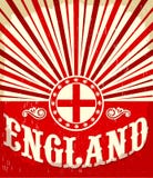 England vintage old poster with english flag colors vector illustration England vintage old poster with english flag colors vector illustration