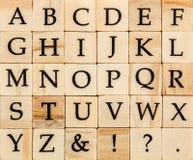 English Alphabet Uppercase, Background Of Isolated Wood Letterpress Royalty Free Stock Photos English Alphabet Uppercase, Background Of Isolated Wood Letterpress Royalty Free Stock Photos