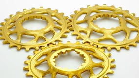 Engranajes chainring de la bicicleta oval de oro Engranajes chainring de la bicicleta oval de oro