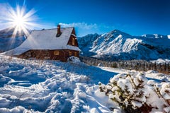 Enjoy your accommodation in winter mountains Royalty Free Stock Photo Enjoy your accommodation in winter mountains Royalty Free Stock Photo