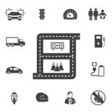 Ensemble d'icône de transport illustration stock Ensemble d'icône de transport illustration stock