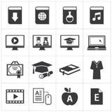 Ensemble d'icône en ligne d'éducation illustration libre de droits Ensemble d'icône en ligne d'éducation illustration libre de droits