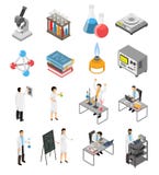 Ensemble d'éléments scientifique de laboratoire illustration libre de droits Ensemble d'éléments scientifique de laboratoire illustration libre de droits
