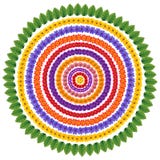 Ensemble de cercles floraux abstraits images libres de droits Ensemble de cercles floraux abstraits images libres de droits