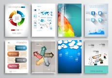 Ensemble de conception d'insecte, calibres de Web Conceptions de brochure illustration stock Ensemble de conception d'insecte, calibres de Web Conceptions de brochure illustration stock