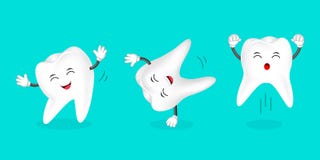 Ensemble de danse humaine de dent illustration libre de droits Ensemble de danse humaine de dent illustration libre de droits