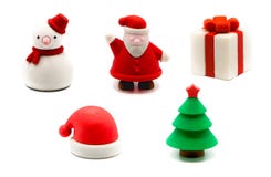 ensemble de gommes de Noël 3D images libres de droits ensemble de gommes de Noël 3D images libres de droits