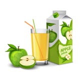 Ensemble de jus de pomme illustration libre de droits Ensemble de jus de pomme illustration libre de droits