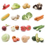 Ensemble de légumes frais images libres de droits Ensemble de légumes frais images libres de droits