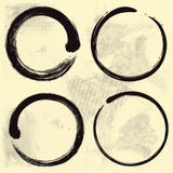 Enso Zen που τίθεται στο παλαιό υπόβαθρο εγγράφου απεικόνιση αποθεμάτων Enso Zen που τίθεται στο παλαιό υπόβαθρο εγγράφου απεικόνιση αποθεμάτων
