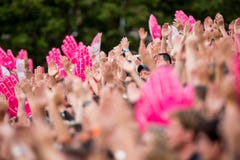 Enthusiastic sports fans clapping hands Royalty Free Stock Photo Enthusiastic sports fans clapping hands Royalty Free Stock Photo